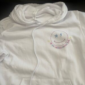 White hoodie sweatshirt “In My Cheer Era”